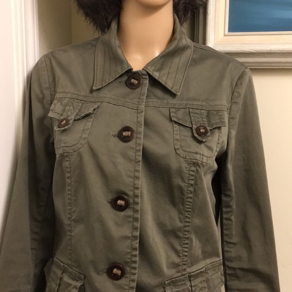 HP 3/20 Lucky Brand Women Utility Jacket. Size: M - Picture 3 of 8